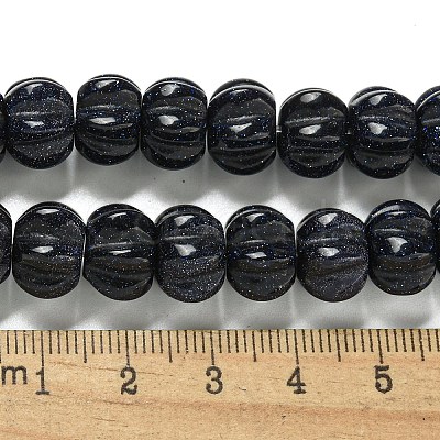 Synthetic Blue Goldstone Beads Strands G-G142-A10-01-1