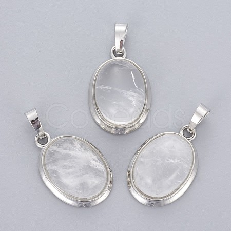 Natural Quartz Crystal Pendants G-L512-D22-1
