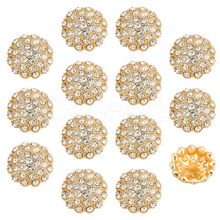 14pcs 1-Hole Alloy Shank Button FIND-FG0003-17B-1
