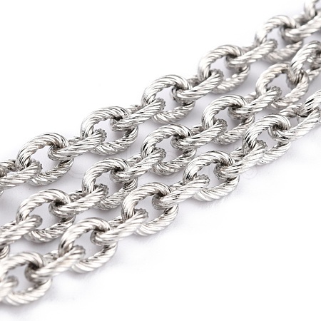 Tarnish Resistant 304 Stainless Steel Rolo Chains CHS-O010-02P-1