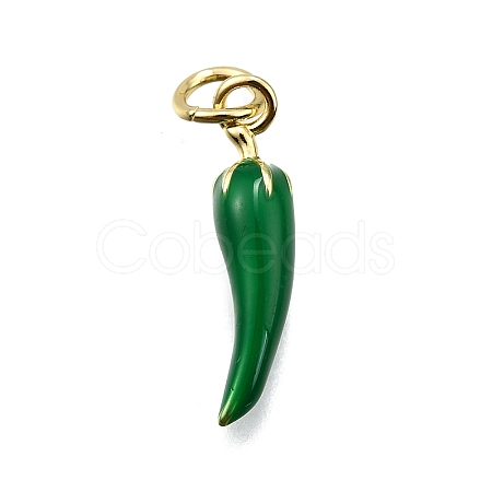 Brass Enamel Pendants KK-Z100-10G-03-1
