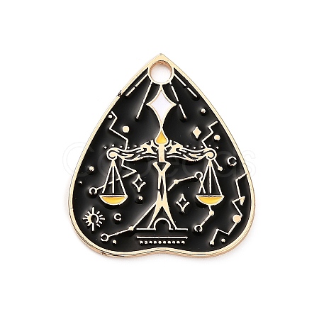Alloy Enamel Pendants FIND-V001-01G-04-1