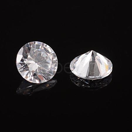 Clear Grade A Diamond Shaped Cubic Zirconia Cabochons X-ZIRC-M002-4mm-007-1