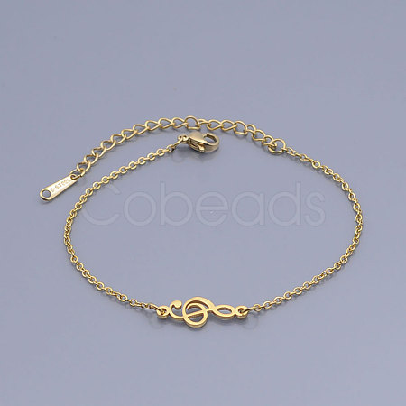 201 Stainless Steel Link Bracelets BJEW-T011-JN502-2-1