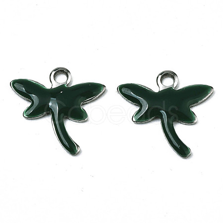 201 Stainless Steel Enamel Charms STAS-N088-19D-1