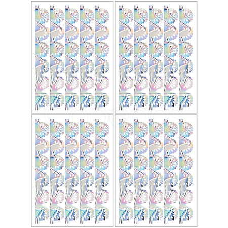 PVC Self Adhesive Stickers STIC-WH20010-20A-1