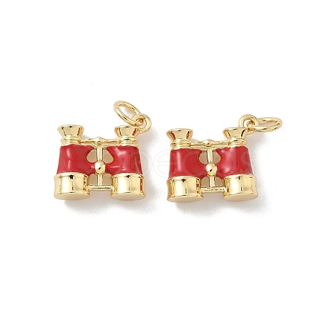 Brass Enamel Pendants X-KK-P325-23G-02-1