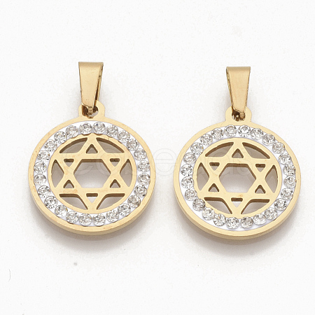 201 Stainless Steel Pendants STAS-N089-29G-1