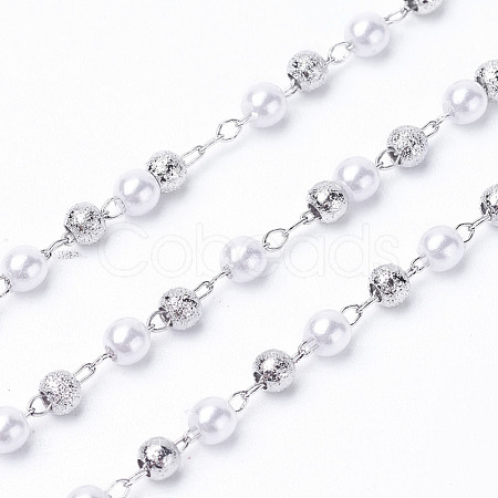 Handmade Acrylic Beaded Chains KK-I651-02P-1