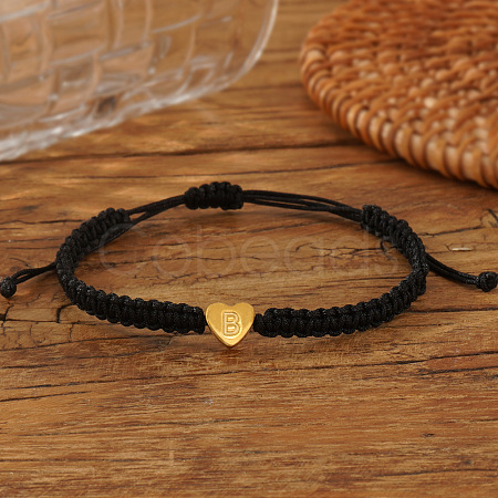 Stainless Steel Bead Braided Bead Bracelets AG0106-2-1