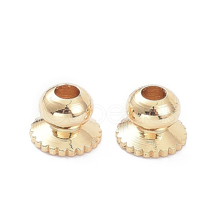 Apetalous Brass Bead Caps LS-KK-K086-20LG-1