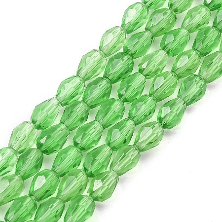 Glass Beads Strands LS-GLAA-R024-6x4mm-6-1