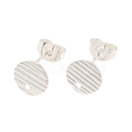 304 Stainless Steel Ear Stud Findings STAS-O119-17A-S-1