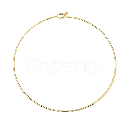 Rack Plating Brass Choker Necklaces NJEW-Q348-03G-1