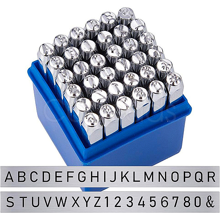 Iron Metal Stamps AJEW-BC0005-22-1
