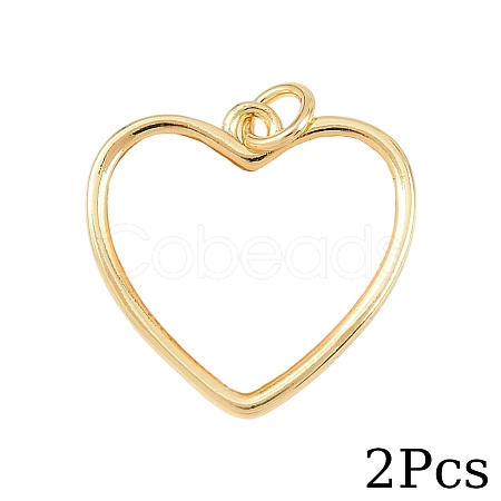 2Pcs Natural Shell Heart Pendants KK-YW0003-73-1