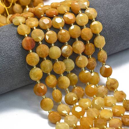 Natural Topaz Jade Beads Strands G-C116-A121-01-1