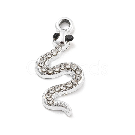 Alloy Rhinestone Pendants FIND-U026-21P-1