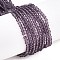 Imitate Austrian Crystal Frosted Glass Beads Strands, Grade AA, Faceted, Bicone, Purple, 4x4mm, Hole: 1mm, about 82~85pcs/strand, 12.01~12.2 inch(30.5~31cm)