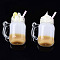 Resin Pendants, Imitation Ice Cream Milk Tea Pendants, with Acrylic Cup & Polymer Clay Decor, Peru, 40.5~44.5x28.5x20mm, Hole: 1.4~1.8mm