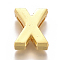 Alloy Slide Charms, Letter X, 12.5x10.5x4.5mm, Hole: 1.5x8mm