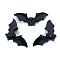 Natural Obsidian Carved Bat Figurines, for Home Desktop Decoration, 45x115mm