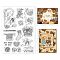 PVC Plastic Stamps, for DIY Scrapbooking, Photo Album Decorative, Cards Making, Stamp Sheets, 16x11x0.3cm