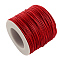 Waxed Cotton Thread Cords, Red, 1mm, about 10.93 yards(10m)/roll