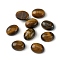 Natural Tiger Eye Cabochons, Oval, 8~8.5x6~6.5x2.5~3.5mm