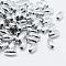 Plating Eco-Friendly Plastic Beads, Oval, Silver Color Plated, 6x3mm, Hole: 1mm, about 16600pcs/500g