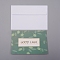 Envelope and Floral Pattern Thank You Cards Sets, for Mother's Day Valentine's Day Birthday Thanksgiving Day, Green, 9.1x13.6x0.03cm, 16.9x12.8x0.06cm, 2pcs/set