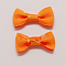 Handmade Woven Costume Accessories, Bowknot & Hair Bows, Dark Orange, 25~30x15~16x5mm