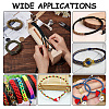 Wooden Bracelet Webbing Retainer Knitting Tool TOOL-WH0155-20-6