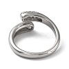 Rack Plating Brass Micro Pave Cubic Zirconia Open Cuff Rings RJEW-Q777-12P-3