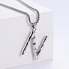 Minimalist chic collarbone necklace with 26 English letters design LW4134-39-1