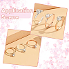 40Pcs Adjustable Alloy Rhinestone Finger Rings for Women RJEW-SP0001-02P-7