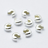 925 Sterling Silver Crimp Bead Cover STER-L063-06A-S-3