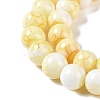 Baking Paint Glass Bead Strands X-GLAA-H031-01B-03-4