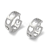 Hollow Heart Brass Hoop Earrings EJEW-L292-014P-1