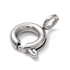 Non-Tarnish 304 Stainless Steel Smooth Surface Spring Ring Clasps STAS-E143-03E-P-2