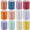 12 Rolls 12 Colors Metallic Sewing Thread OCOR-CY0002-02B-6