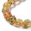 Handmade Bumpy Lampwork Beads Strands LAMP-P059-A04-3