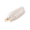 Natural Baroque Pearl Keshi Pearl Pendants PALLOY-JF04777-01-4