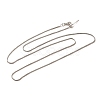 1.5mm Rack Plating Brass Box Chain Adjustable Slider Necklaces for Women Men MAK-L044-05P-1