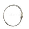 Stainless Steel Cable Wire Keychain AJEW-YWC0004-01D-1