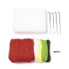 Christmas Theme Stocking Brooch Cactus Needle Felting Kit DIY-K055-03-2