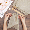 Jute Cloth Storage Pouches ABAG-WH0048-11-3