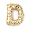 Rack Plating Brass Micro Pave Cubic Zirconia Pendants KK-Q790-01D-G-1
