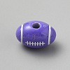 Opaque Acrylic European Beads SACR-CJC0001-34C-1