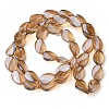 Transparent Electroplate Glass Beads Strands EGLA-C001-PL02-2